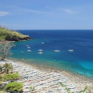 Panorama pantai Amed Bali